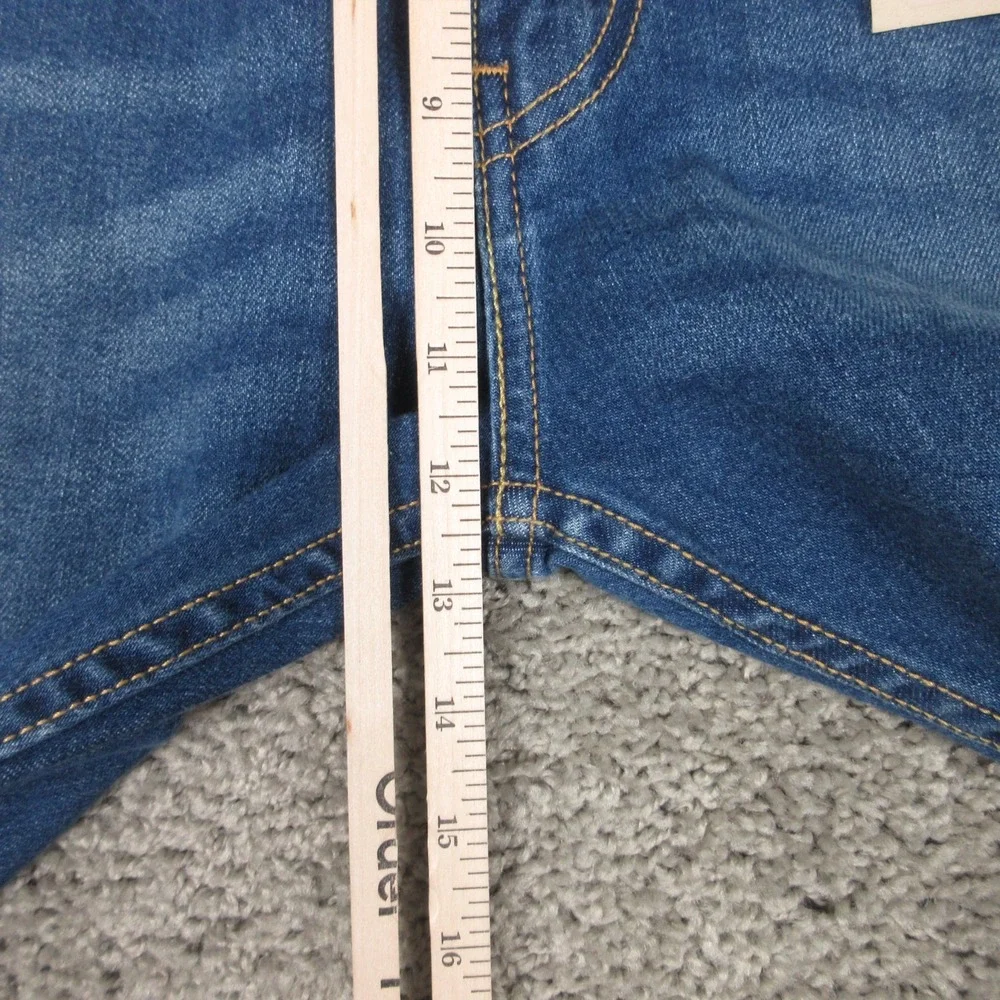 Levis Jeans Mens‎ 38x32 Blue 505 Regular Straight Faded Stretch Denim Pants NEW